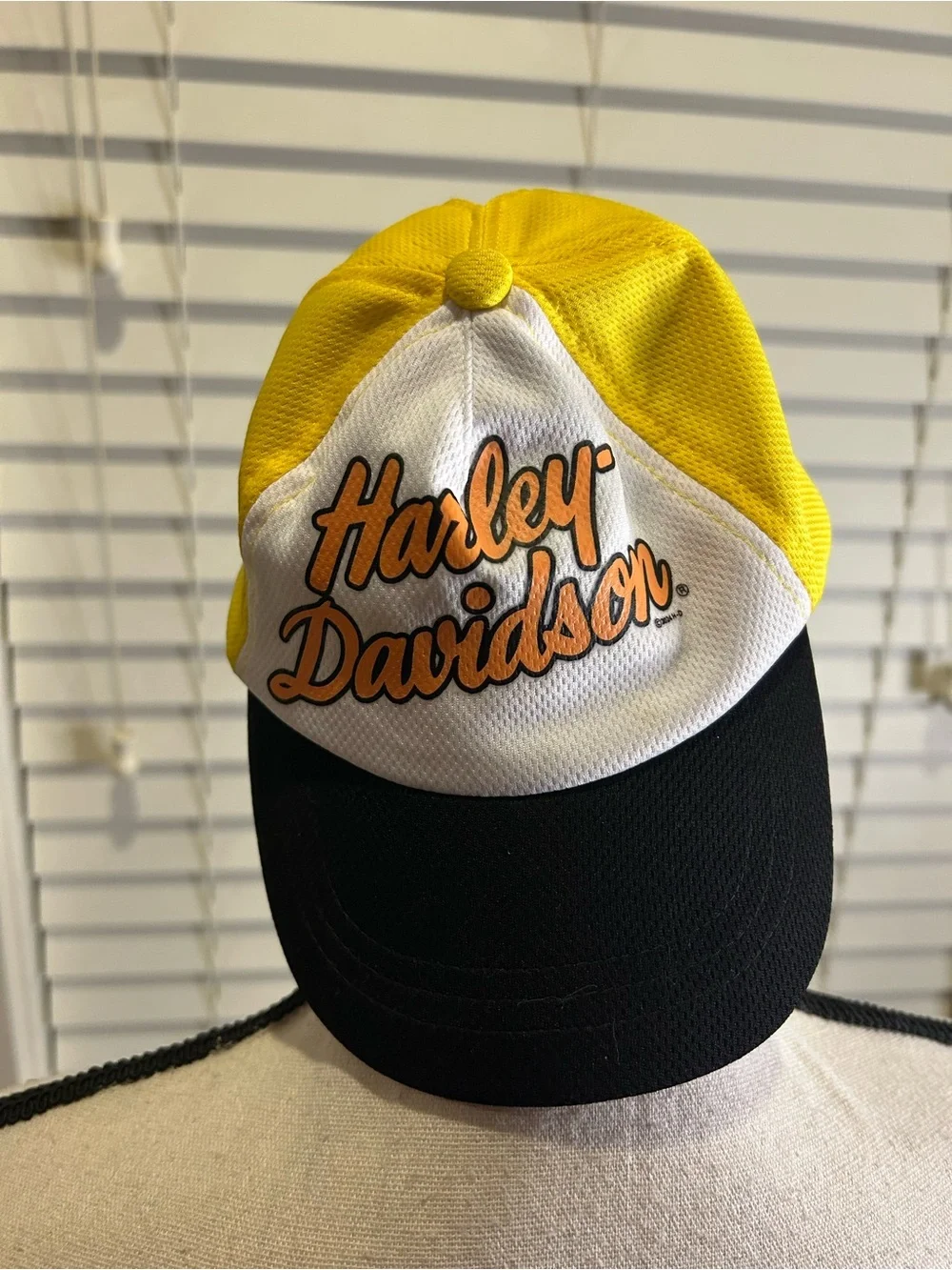 Harley-Davidson Little Girls' Colorblocked Baseball Cap  w/Criss Cross Back